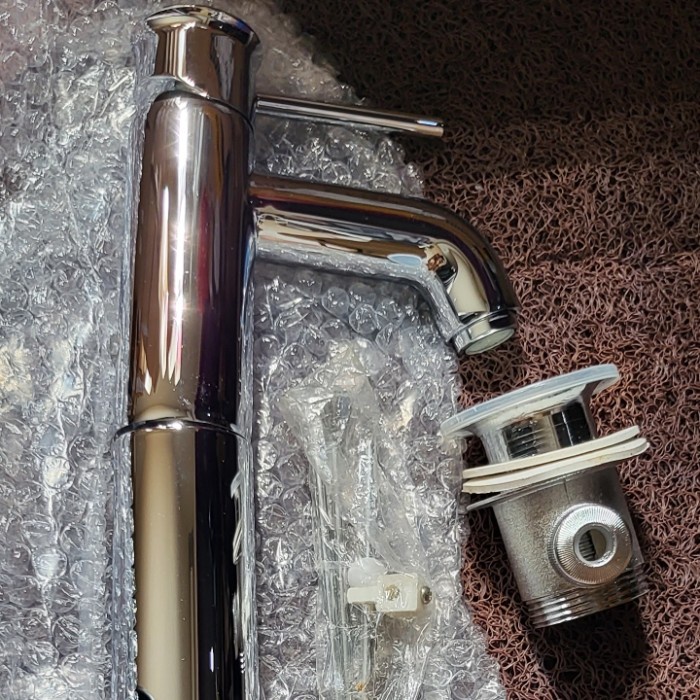 ✅Ori Grohe Bauclassic Kran Wastafel Tinggi Panas Dan Dingin  Afur Bisa Gojek