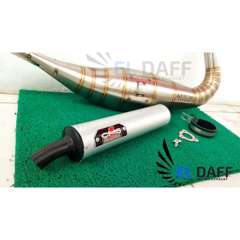 Knalpot Ninja 2 Tak R RR SS Arrow Stainless Slincer CMS1 Almunium Las