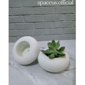 POT DONAT + SUKULEN KAKTUS MINI / POT + EDELWEIS