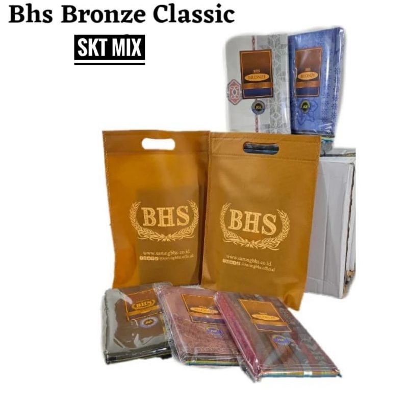 Sarung BHS Classic Bronze Songket SKT Mix Ecer Grosir SN