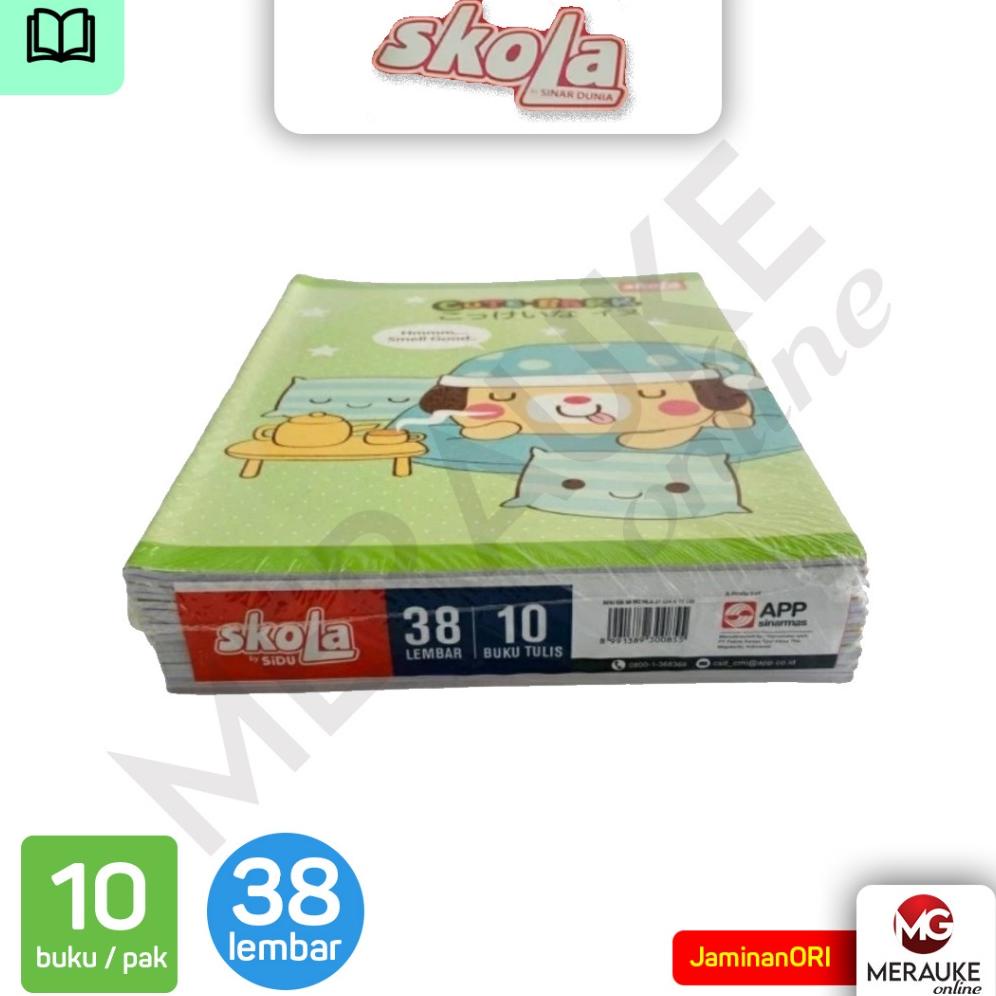 

Terlaris Buku Tulis Skola 38 Lembar (1 Pack Isi 10 Buku) Promo Murah