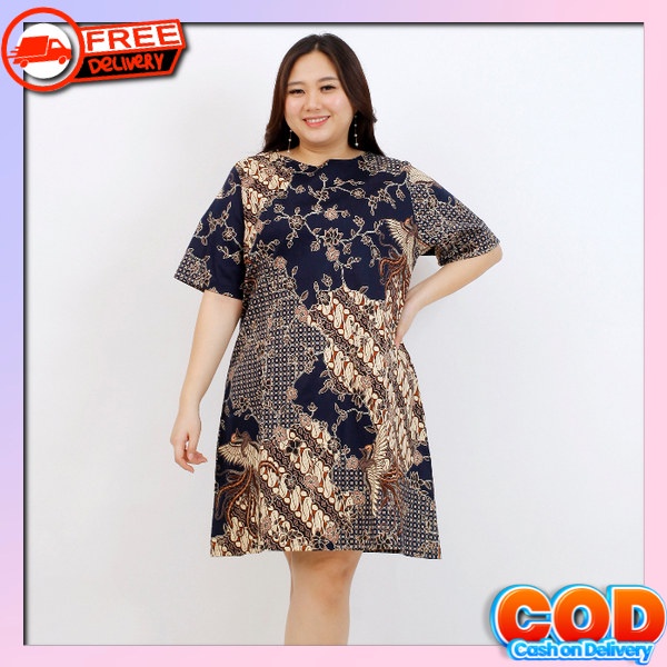 Dtess Wnta Dewasa Bsju Terusan Bestseller Motif Batik Drws Cewek Simple Ke Gereja Gaun Gsun Natal Te