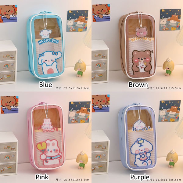 

Kotak Sil Tempat Sil Transparan Vertikal Jumbo Muat Banyak Lucu Cute Hb1503