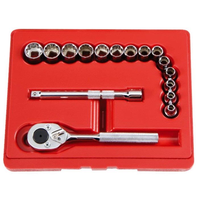 Proto J52218 Socket set 16pcs drive 3/8"