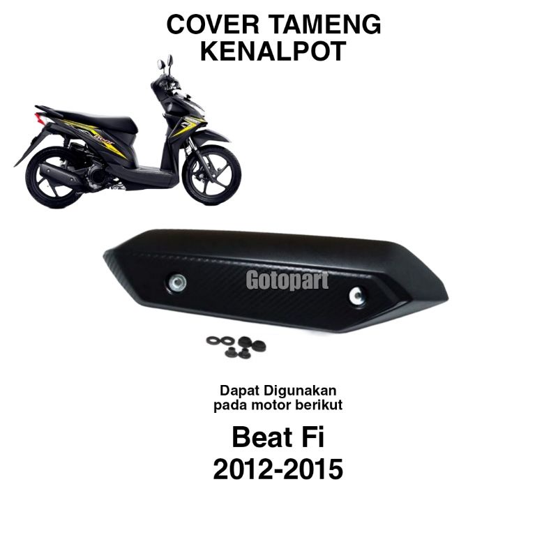 cover Tameng Kenalpot Beat fi 2014 stater kasar 2012-2015 tutup tameng knalpot beat fi 2014