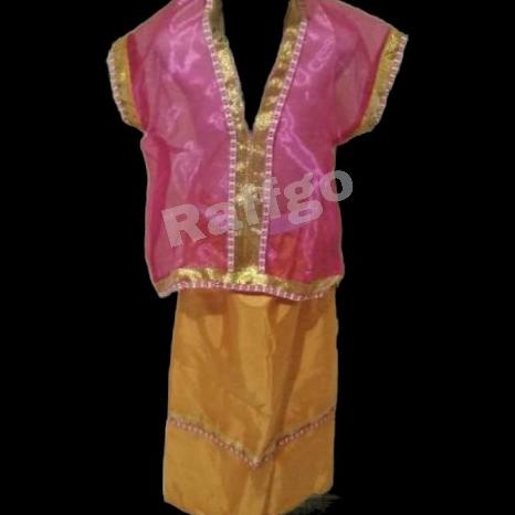 baju adat sulawesi anak perempuan / baju bodo anak