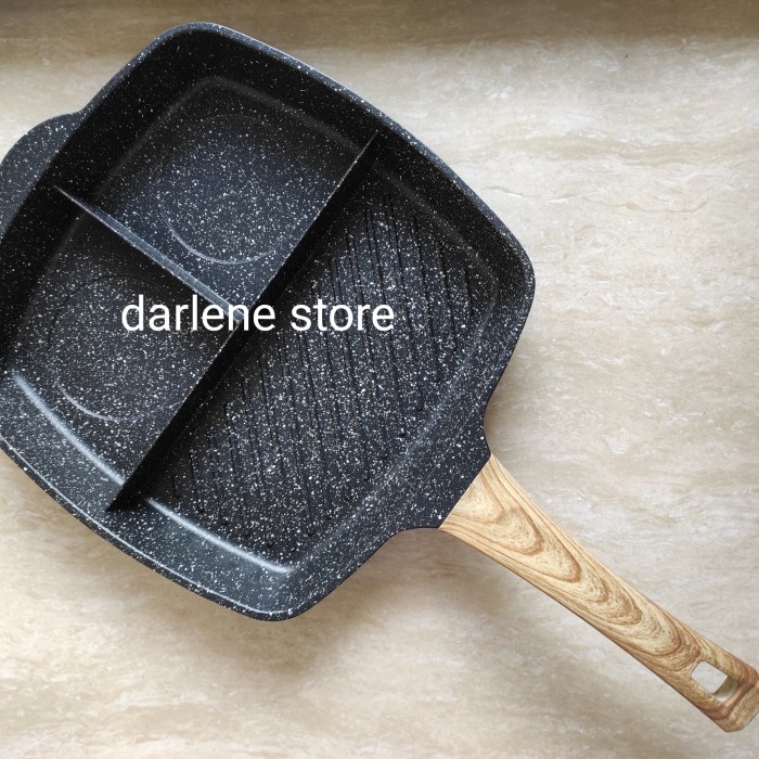 TERLARIS PROMO Grill bbq Pan 3 in 1 Grill Omelete Panggangan Induksi fry pan /GRILL PEN/BAKARAN