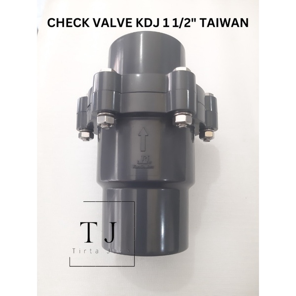 Check Valve KDJ 1 1/2" Spring Taiwan PVC Klep Tabok Tusen Klep
