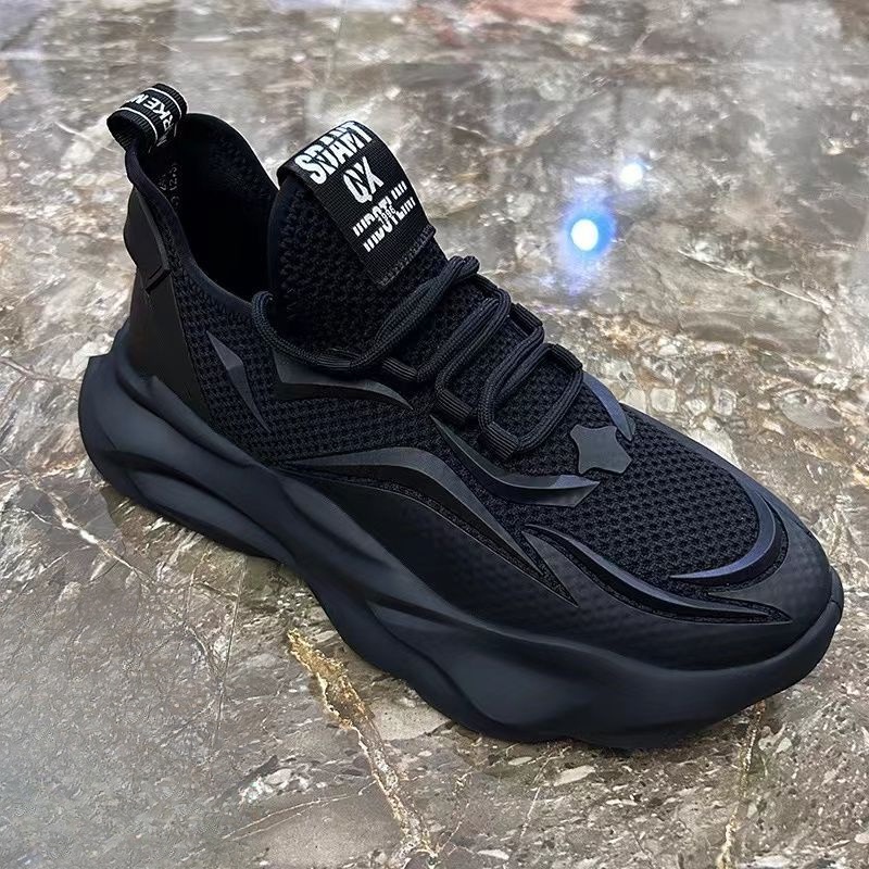 Sepatu Kulit Pria, Sepatu Olahraga Gaya Korea, Sepatu Kulit Trendi Sol Empuk