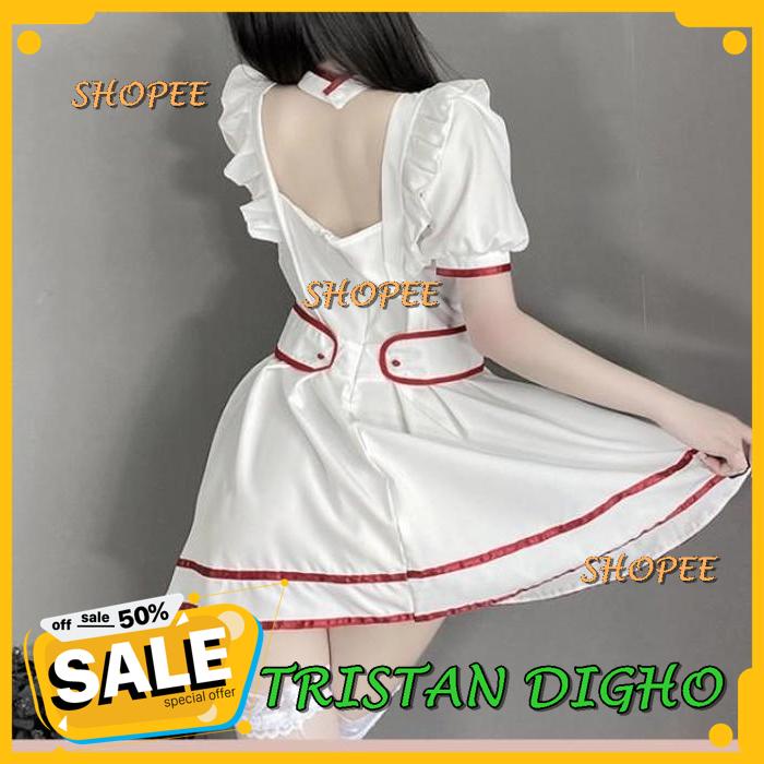LINGERIE SEXY SERAGAM COSPLAY PEMBANTU COSPLAY PERAWAT DRESS L-XL A / LINGERIE SEXY SERAGAM COSPLAY 