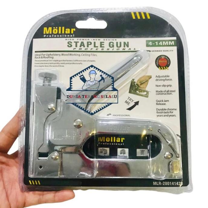 

Staple Gun 3in1 MOLLAR Stapler Tembak Tracker Jok 3Way Hekter Heckter |Terlariiis