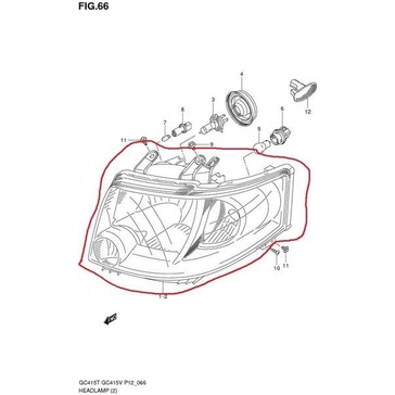 head lamp headlamp lampu besar suzuki apv arena asli sgp