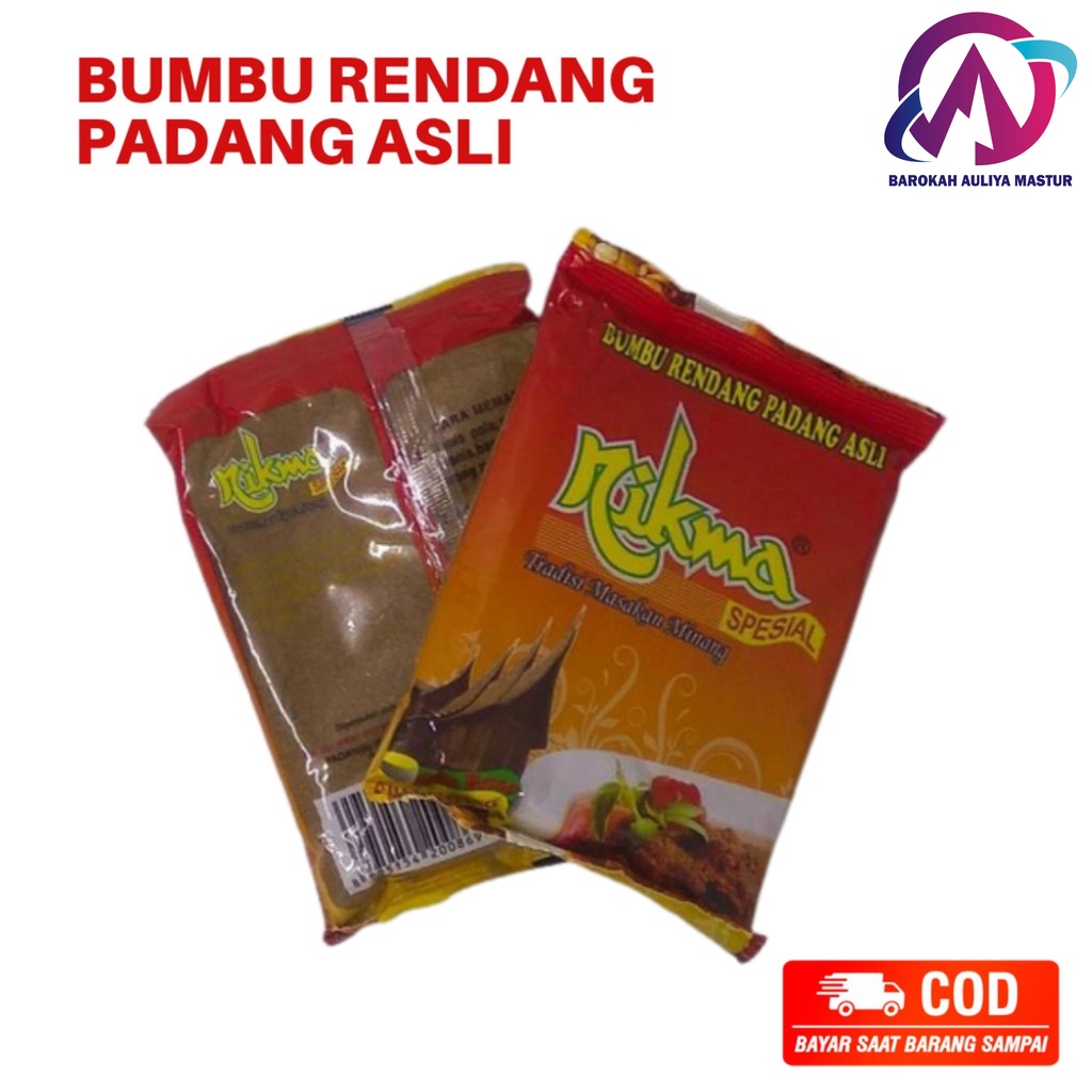 

Bumbu Rendang Randang Padang Asli Nikma 50gr 250gr Bumbu Dapur Minang Instan Masak BAM Pasar Online Padang