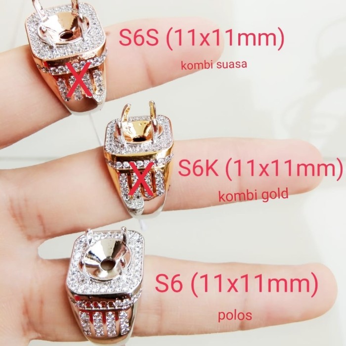[Baru] Ring Cincin Emban Perak Hongkong/Silver 925 / Model E12 - S6 Limited