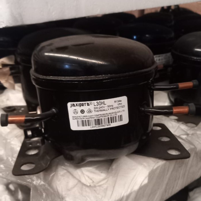 [New Ori] Kompresor Kulkas 1 Pintu 1/8 Pk Aqua Sanyo D25Wz1 Ptc Overload Rilay Terbatas