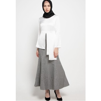 [Original] Baju Gamis Cardinal Femme-Long Gamis Nuansa Monokrom Limited