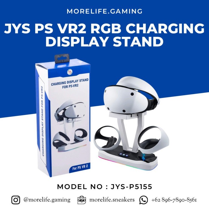 [Original] Ps Vr2 Charging Station Ps Vr2 Charging Dock Ps Vr2 Display Stand Terbaru
