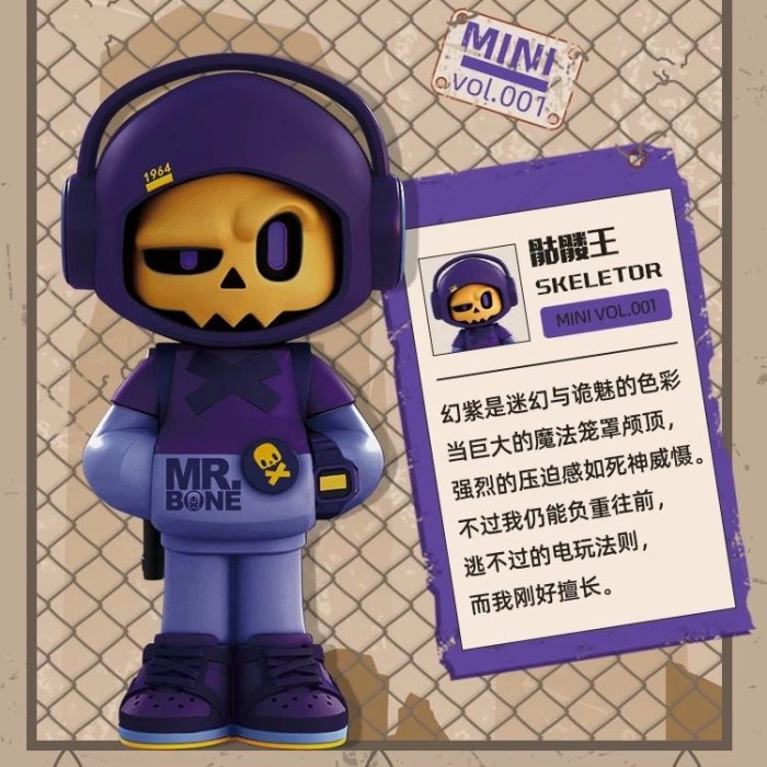 ✅Baru Mr.Bone / Mr Bone Game Man 7Cm Blindbox Blind Box - Skeletor Terbaru