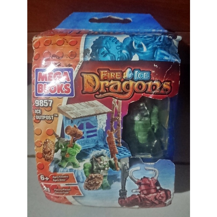 ✅COD Mega Bloks 9857 FireIce Dragons Terbatas