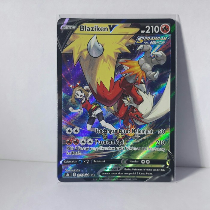 ✅New Kartu Pokemon Blaziken V Csr Limited