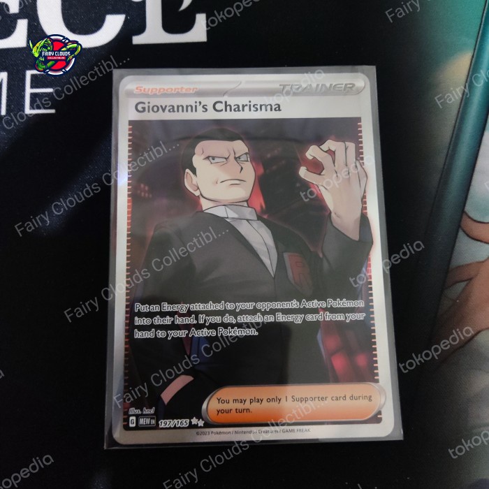 ✅New Giovanni'S Charisma Sr Full Art Pokemon Tcg English 151 Scarlet Violet Terbaru