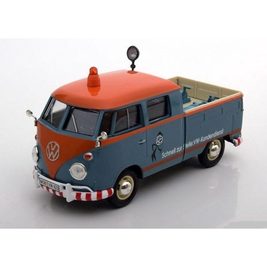 ✅New Miniatur Mobil Vw Kombi Double Cab Pickup 1963 Miniatur Volkswagen Ori Diskon