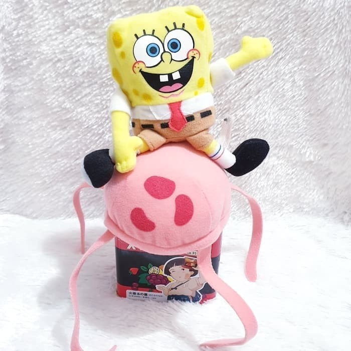 ✅New Ori Boneka Spongebob Squarepant Riding Jellyfish Original Nickelodeon Bisa Sameday