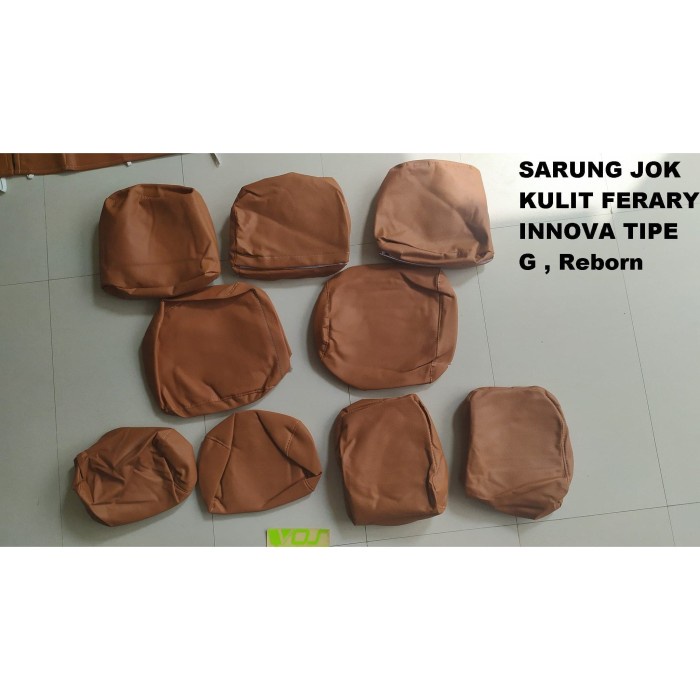 ✅Termurah Sarung Jok Kulit Ferary Innova G Reborn 2016 - 2020 Coklat Terbatas