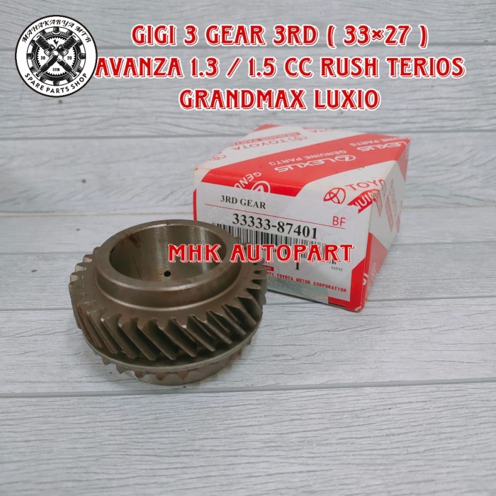 GIGI 3 GEAR 3RD 3327 TRANSMISI AVANZA 1.3 1300CC 1.5 1500CC RUSH star