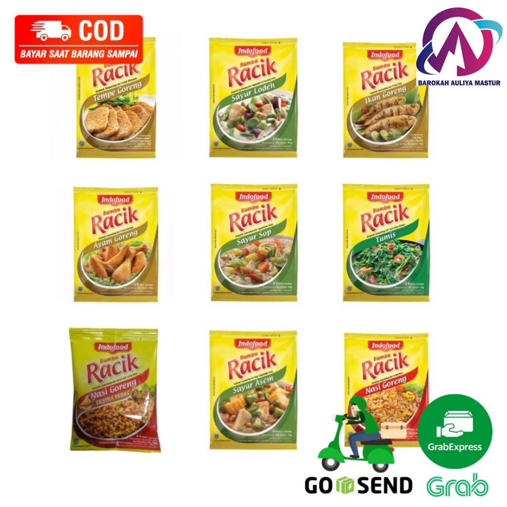 

Bumbu Masak Instan Racik Indofood 9 Varian Bumbu BAM Pasar Online Murah Padang