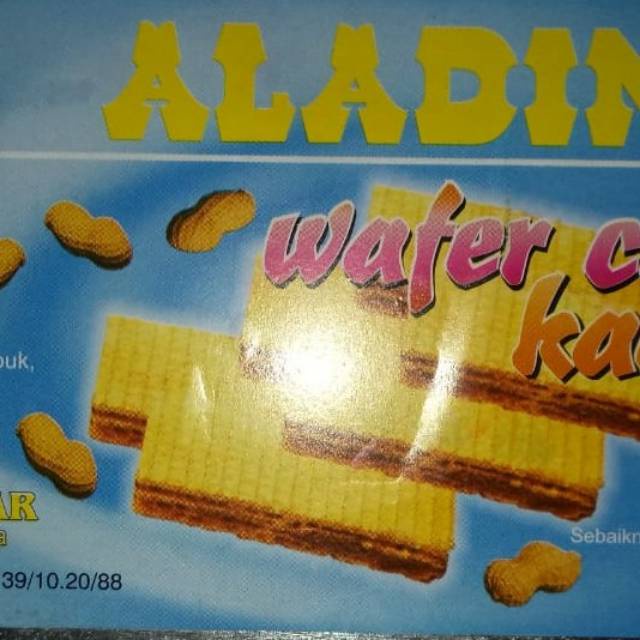 

Wafer Kacang Aladin Wafer Cream Coklat Aladin