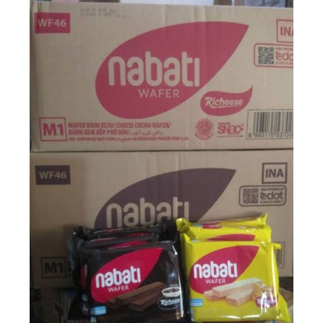 

Nabati Wafer 2000 (M1) Coklat Keju 1 Dus (60 Pcs)