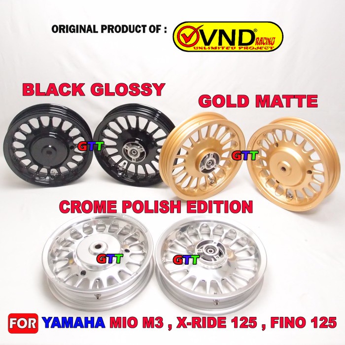 VELG RACING VND ROULLETE RING 12 MIO M3, SOUL GT125, FINO 125, MIO Z