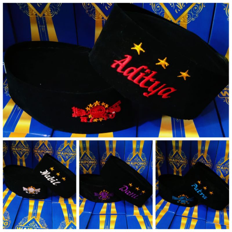 peci logo NU merah ,NU putih,NU ungu,NU biru free borfir