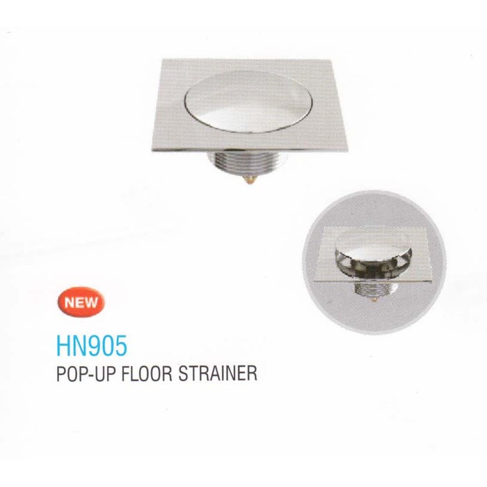 ✅New San-Ei Floor Drain Hn905 Injak - Floor Strainer Pop Up Sanei Hn 905 Berkualitas