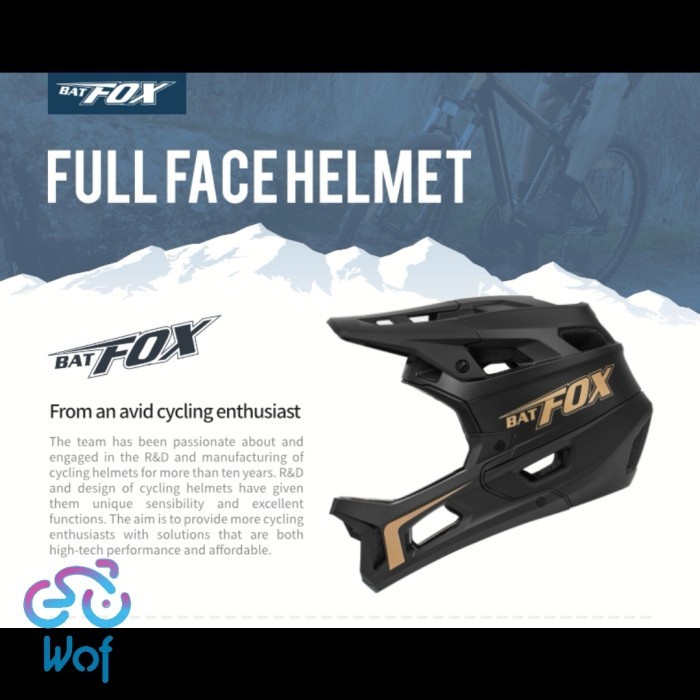 HELM SEPEDA BATFOX FULL FACE HELMET FULLFACE MTB AM ENDURO DOWNHILL