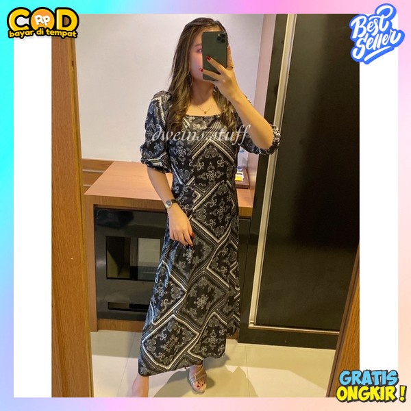 Bj Guan Ulang Tahun Drese Gaya Korea Daster Baju Santai Dres Kasual Terbaru 2024 Bj Gereja Formal Mi