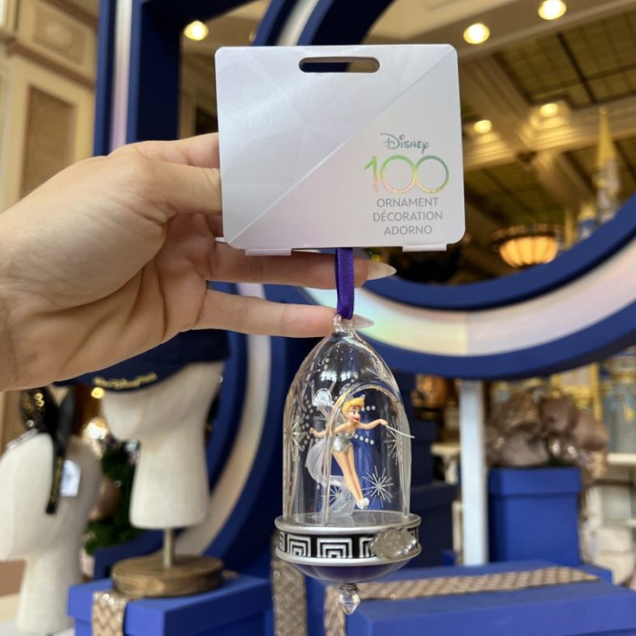 Promo Disney Tinkerbell Ornament 100Th Anniversary Disney Platinum