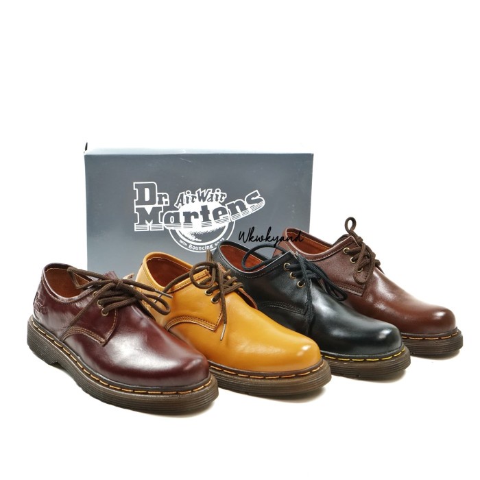 SEPATU DOCMART LOW BOOT PRIA DR MARTENS KULIT ASLI ORIGINAL