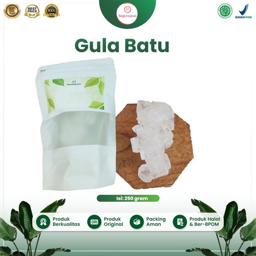 

☘️Segerwaras☘️ Gula Batu Original 100% asli n berkualitas 250 gram