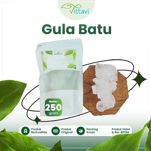 

☘️VIttavi☘️ Gula Batu Original 100% asli n berkualitas 250 gram