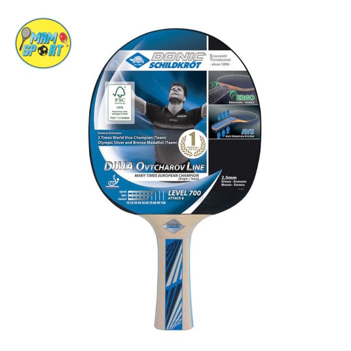 [New] Bet Bat Tenis Meja Pingpong Donic Schildkrot Ovtcharov 700 Original Bisa Sameday