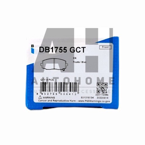 [Baru] Kampas Rem Depan Hyundai I10 2009-2012 - Bendix Brake Pad Db1755 Bisa Sameday