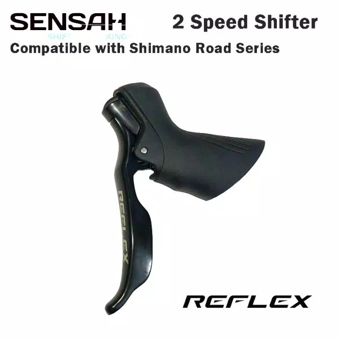 [New Ori] Brifter Brake Shifter Sensah Reflex 2 Speed Kiri Not Sora Claris Diskon