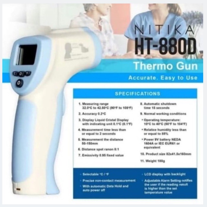 ✅COD Thermogun-Thermo Meter Nitika Bisa Gojek