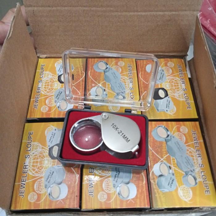 kaca pembesar 10x jeweler loupe
