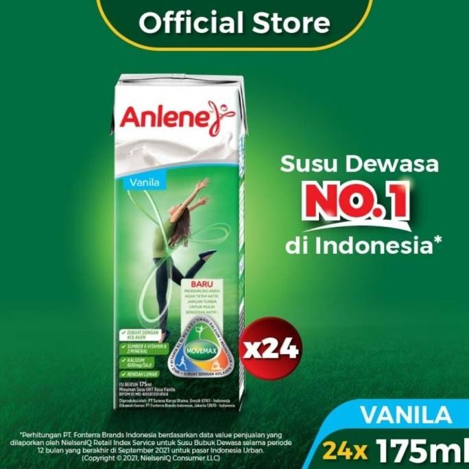 

Anlene UHT Vanila 175ml-1 Dus isi 24pcs-Susu Kotak Putih-Lansia-Remaja