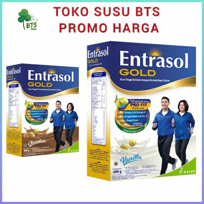 

Entrasol Gold 600 gram Vanila Coklat Susu Lansia