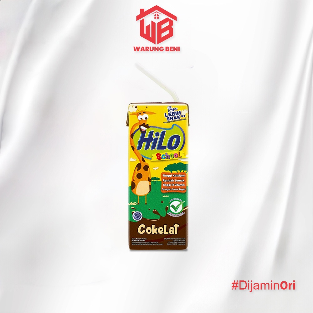 

HiLo School Susu Protein Anak Tinggi Kalsium Chocolate 200 ml