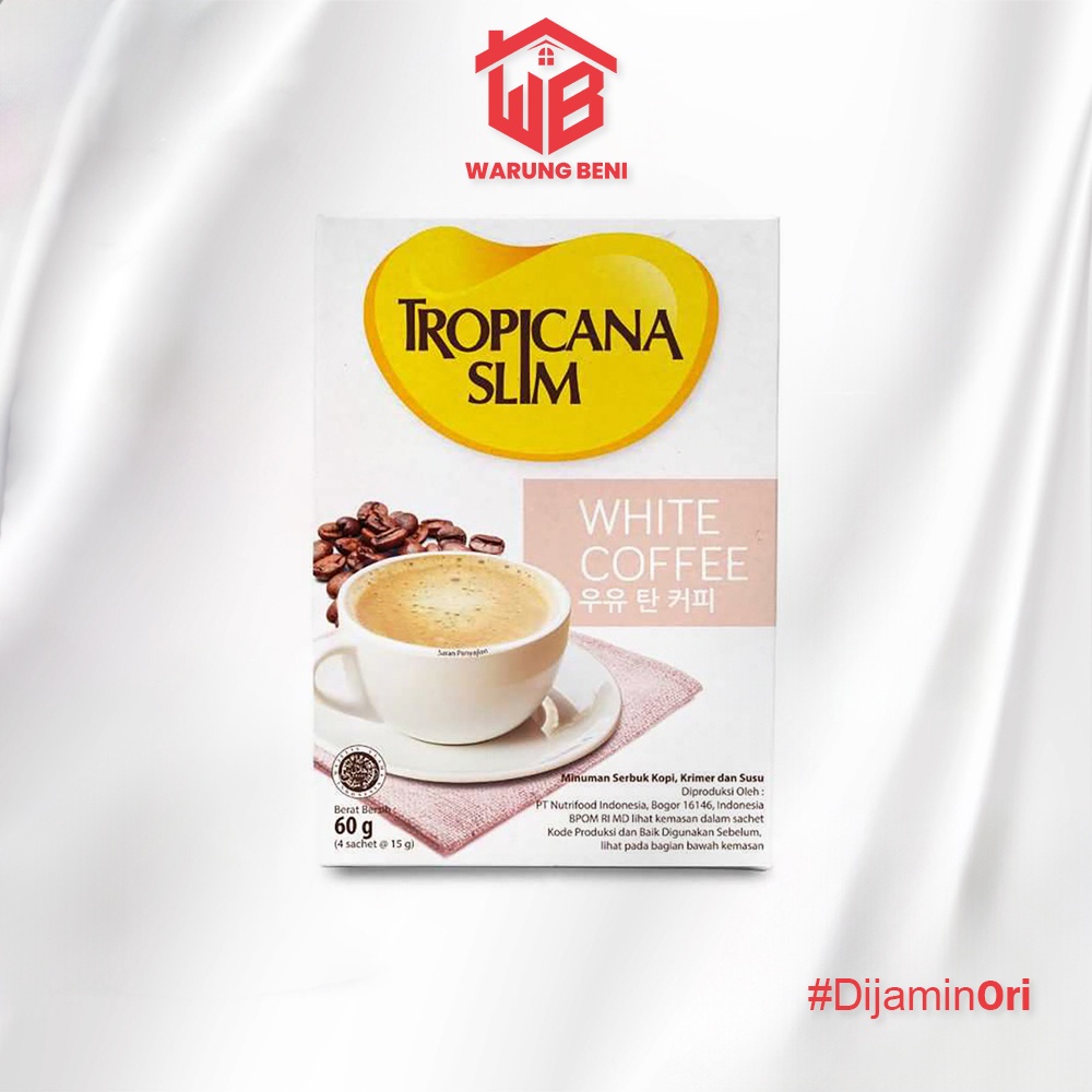 

Tropicana Slim Kopi Bebas Gula White Coffee (4 Sachet)